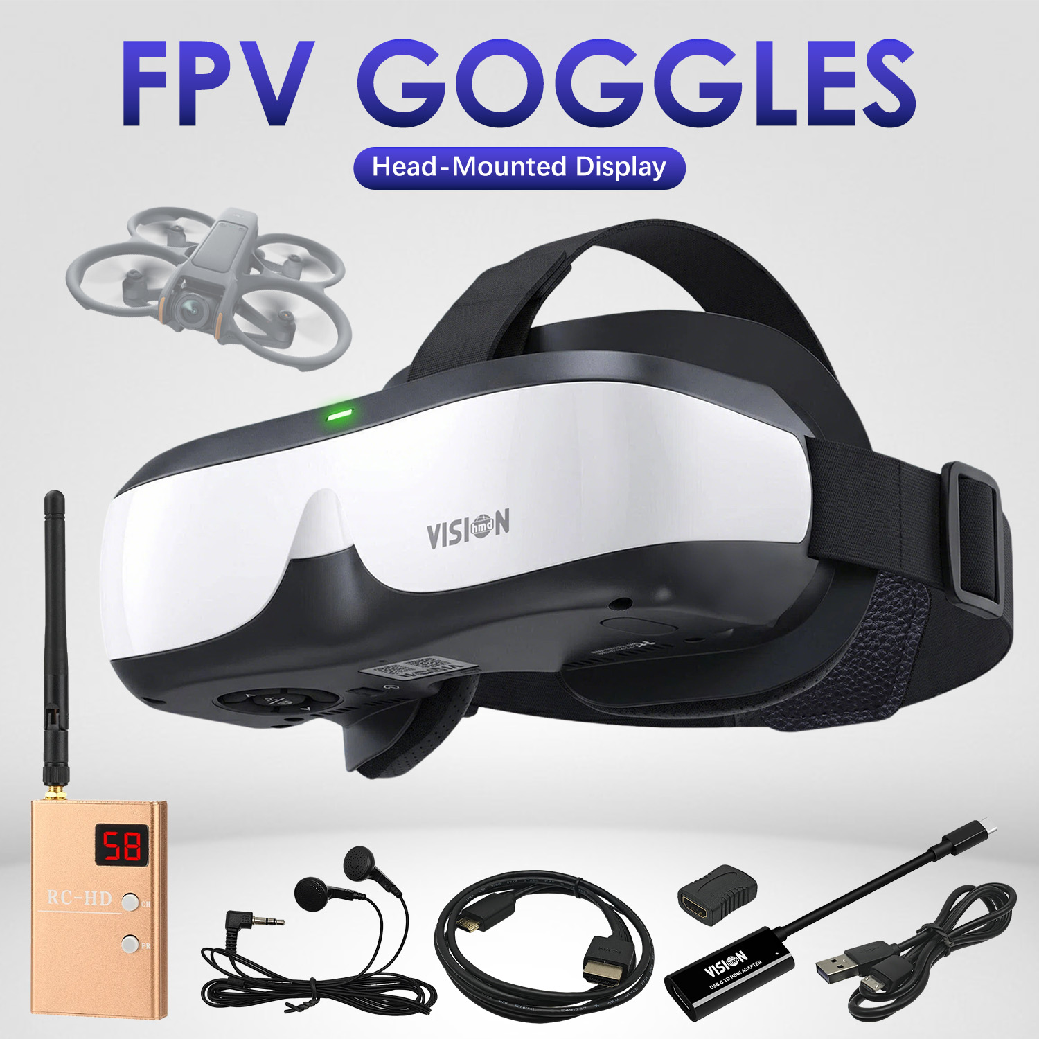 FPV Head Mounted Display DIY E - đánh giá và giá Skyzone Sky04O Pro Fpv Goggles