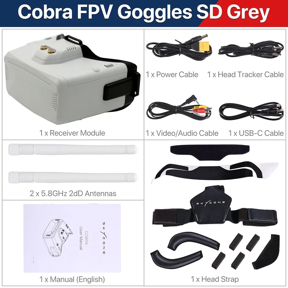 SKYZONE Cobra S X SD FPV Video - đánh giá và giá Skyzone Sky04O Pro Fpv Goggles
